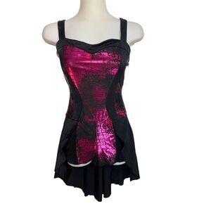 Kelle Hi-Low Dance Costume Biketard Leotard Size‎ Teen Crackle Alligator Reptile